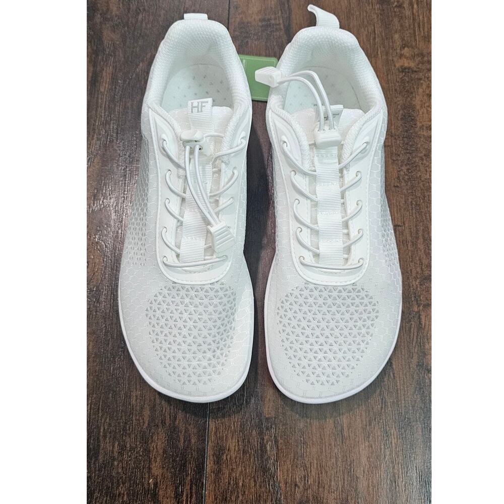 Hike Footwear Flow Barefoot Shoes Size 7.5 women's White Gray NEW
